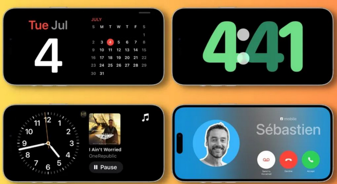 宣州苹果手机维修分享iOS17横屏充电待机显示有什么好处 