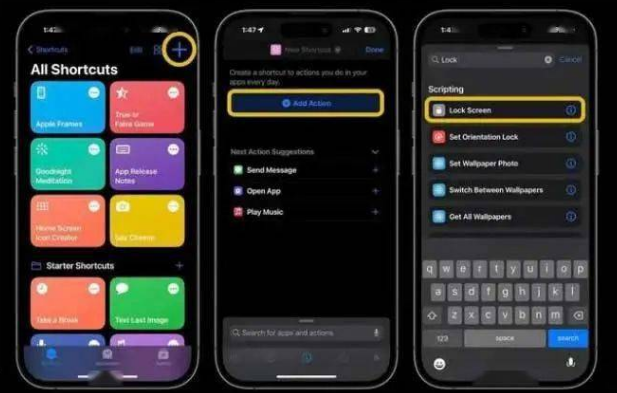 宣州苹果14锁屏维修店分享iPhone14升级iOS16.4后如何创建锁屏快捷方式 