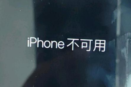 宣州苹果服务网点分享锁屏界面显示“iPhone 不可用”如何解决 