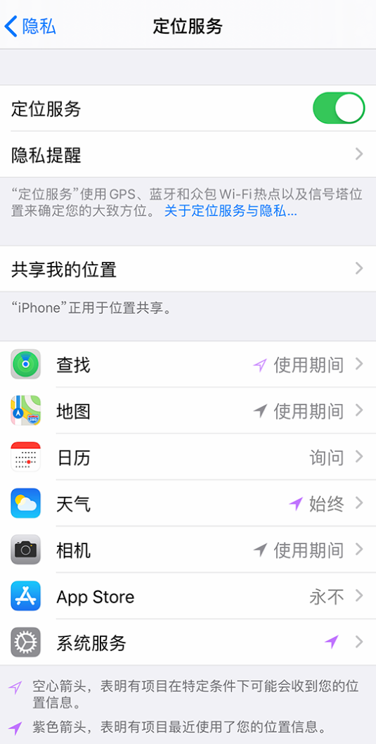 宣州苹果手机维修分享iPhone 状态栏中时间显示为蓝色图标是什么情况 